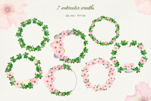 Download Rococo Wild Rose Tea Time Watercolor - Watercolor Collection