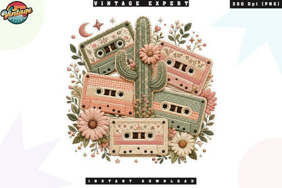 Download Pastel Cassette Tape and Cactus PNG - Cassette tape Collection
