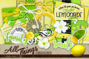 Download Lemon Digital Scrapbook Kit - Digital scrapbook Collection