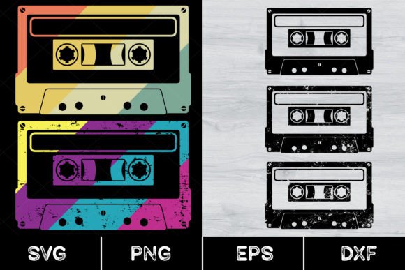 Download Cassette Tapes, Retro Music, Vintage 80s - Cassette tape Collection