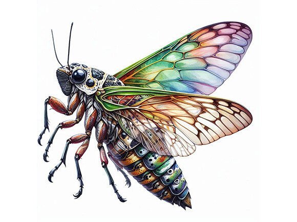 Download Cicada Watercolor Painting - Watercolor Collection