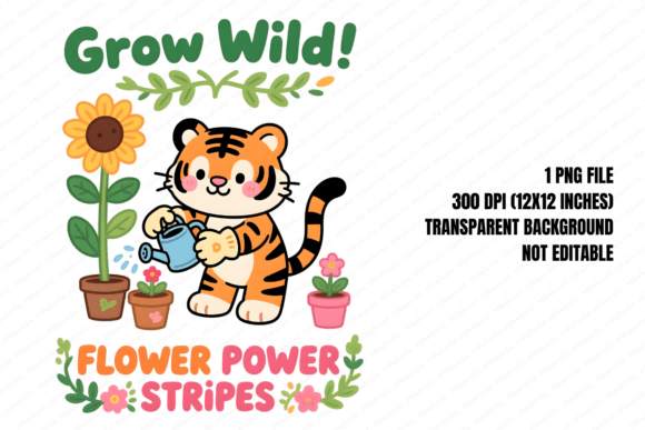 Download Tiger Spring Flower Power PNG - Flower power Collection