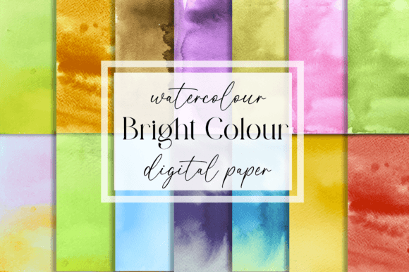 Download Bright Watercolor - Digital Paper - Watercolor Collection