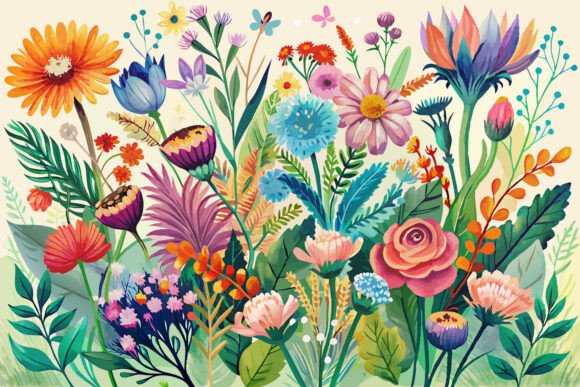 Download Boho Watercolor Wildflowers - Watercolor Collection